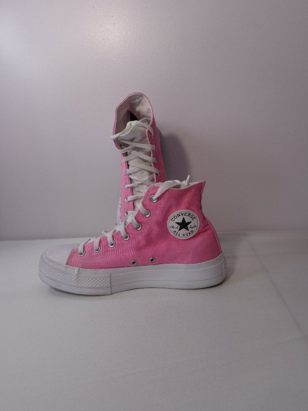 Converse Chuck Taylor Platform All Star High Top Pink Sneakers Size Men 8 Wo 10